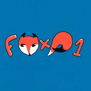 Logo FOXP1 sur fond bleu